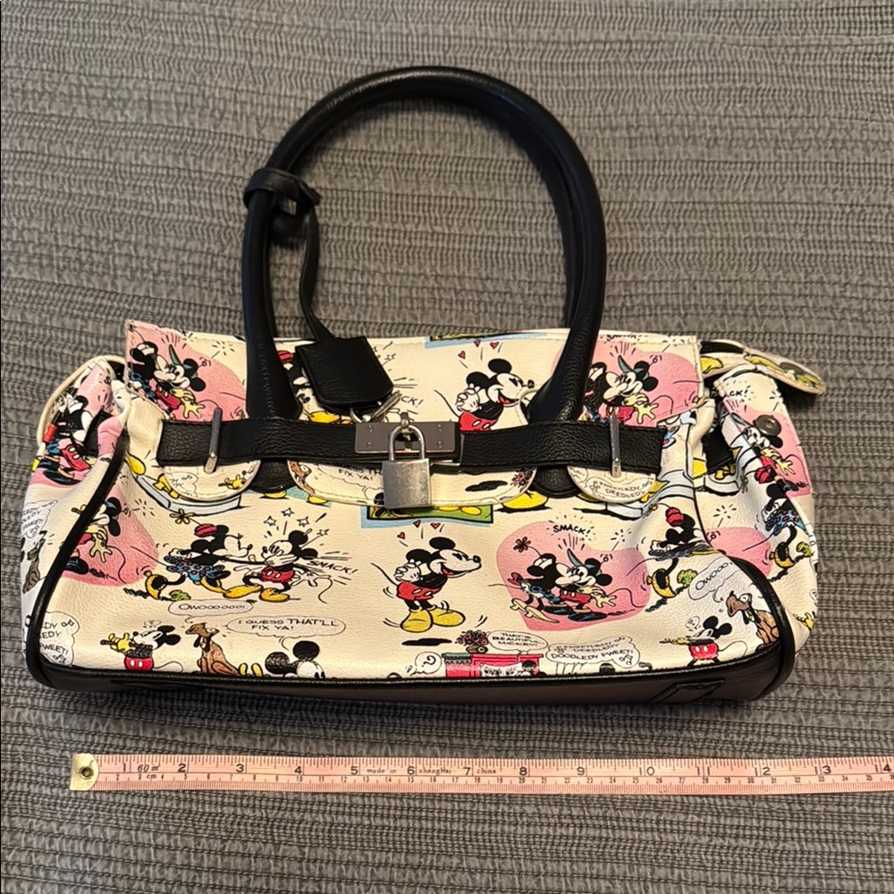 Disney Pink and Black Mickey Mouse Satchel